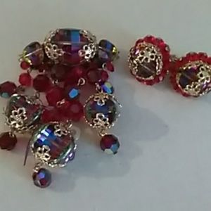 Vintage brooch /earring set